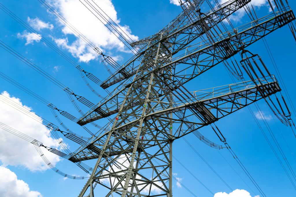 Transmission,Technology.,Smart,Grid.,Transmission,Energy.,High,Power,Electricity,Pylon.